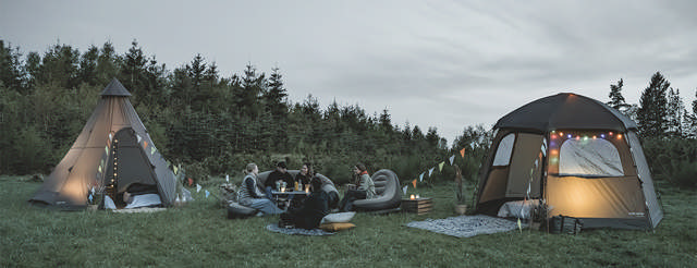 Glamping tält